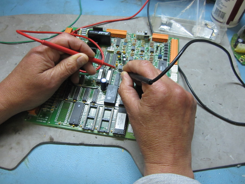 device being repaired